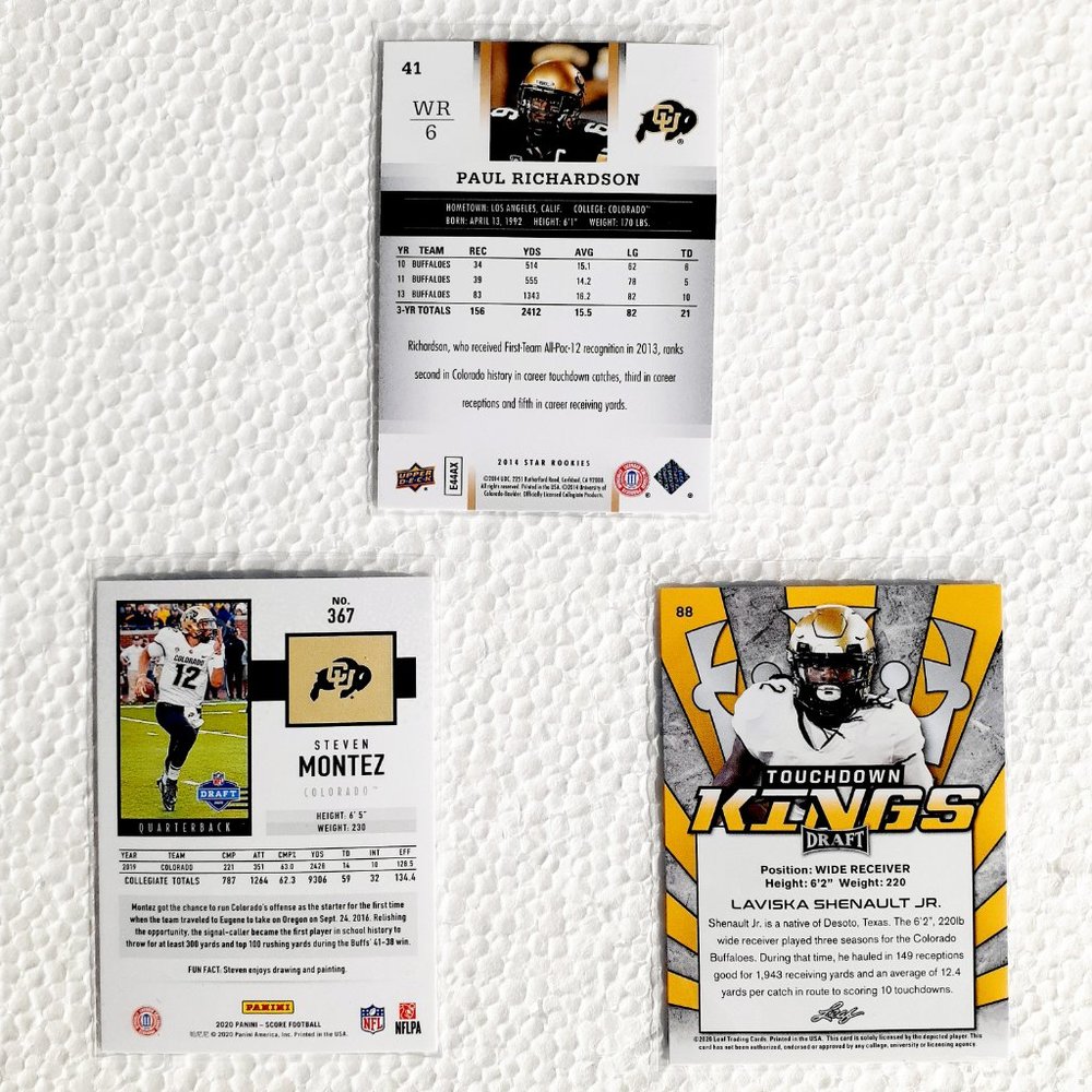 Colorado Buffaloes 9 Card Lot - CFTBL [9_4_1] - Picture 4 of 8